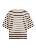 Product image thumbnail - ROUND NECK OVERSIZED T-SHIRT, Birch | 1