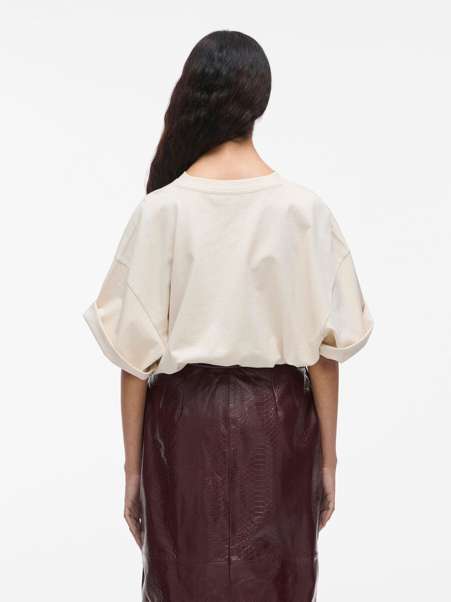 VILA COTTON OVERSIZED T-SHIRT, Birch, highres - 14108427_Birch_004.jpg