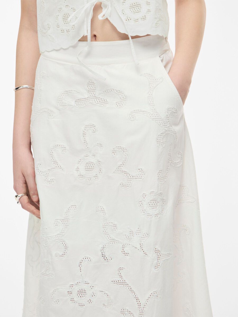 Carousel image - HIGH WAIST MAXI SKIRT, Cloud Dancer | 3