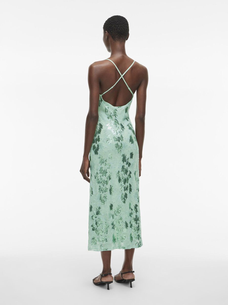 VILA SEQUIN MAXI DRESS, Hemlock, highres - 14105920_Hemlock_004.jpg