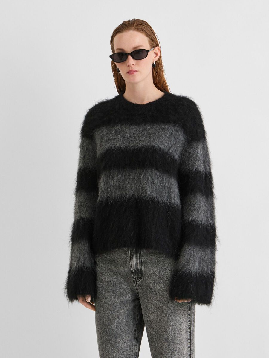 Product tile image ROUND NECK KNITTED PULLOVER, Meteorite 14118254_Meteorite_1309047
