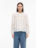 Product image thumbnail - MANDARIN COLLAR SHIRT, Cloud Dancer | 1