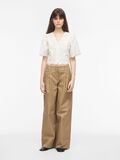 Product image thumbnail - V-NECK SHORT SLEEVED TOP, Cloud Dancer | 4