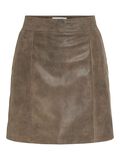 VILA HIGH WAIST LEATHER MINI SKIRT, Petrified Oak, highres - 14107820_PetrifiedOak_001.jpg