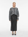 Product image thumbnail - WOOL BLEND KNITTED PULLOVER, Medium Grey Melange | 4