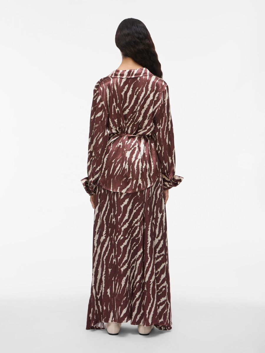 VILA HIGH WAIST MIDI SKIRT, Decadent Chocolate, highres - 14107816_DecadentChocolate_1209367_004.jpg