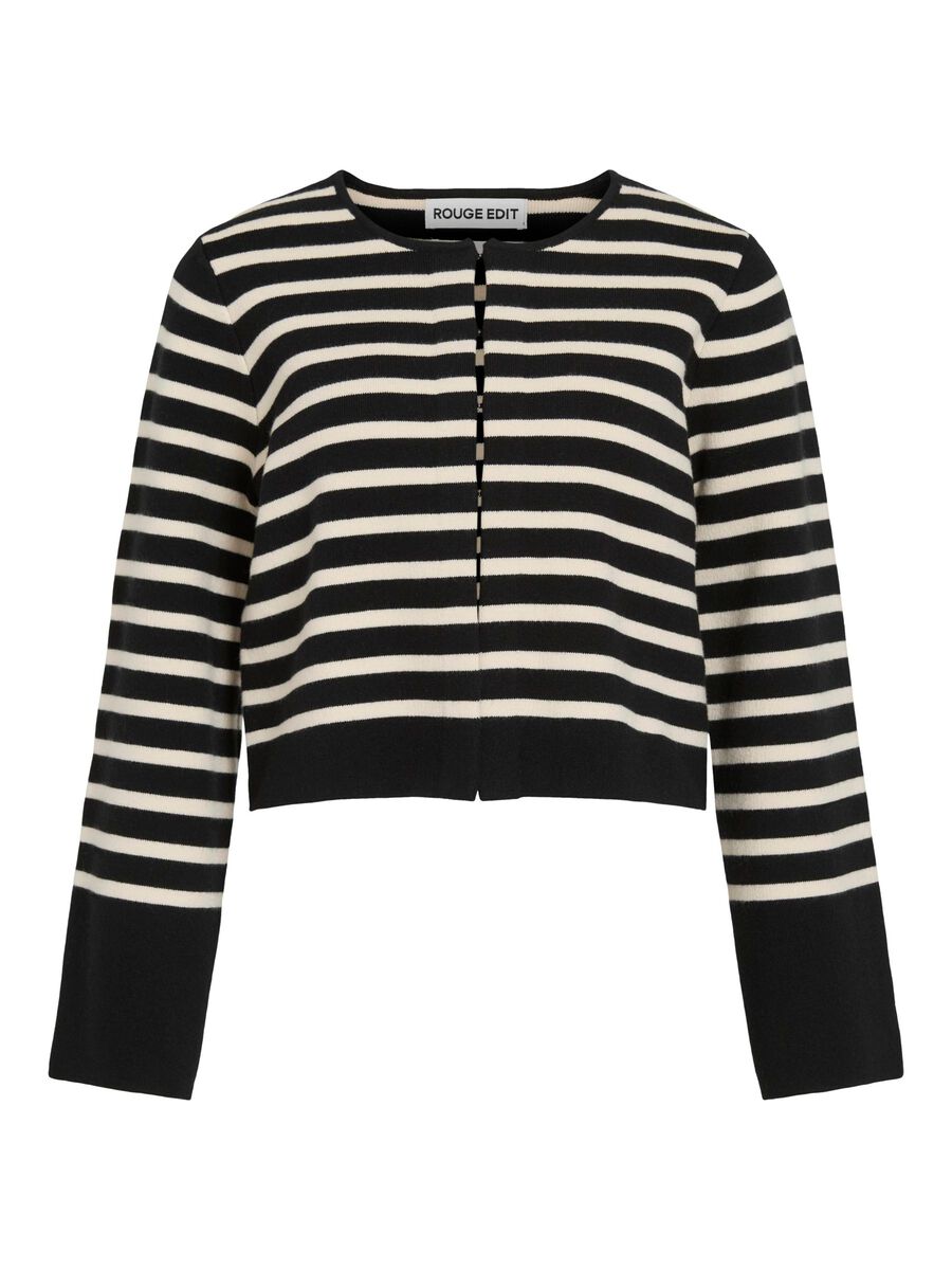 VILA SHORT KNITTED CARDIGAN, Meteorite, highres - 14108469_Meteorite_1196705_001.jpg