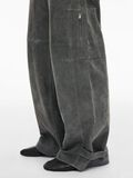 Product image thumbnail - MID-WAIST LEATHER TROUSERS, Meteorite | 5