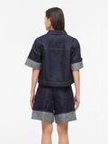Product image thumbnail - SHORT SLEEVED DENIM SHIRT, Dark Blue Denim | 2