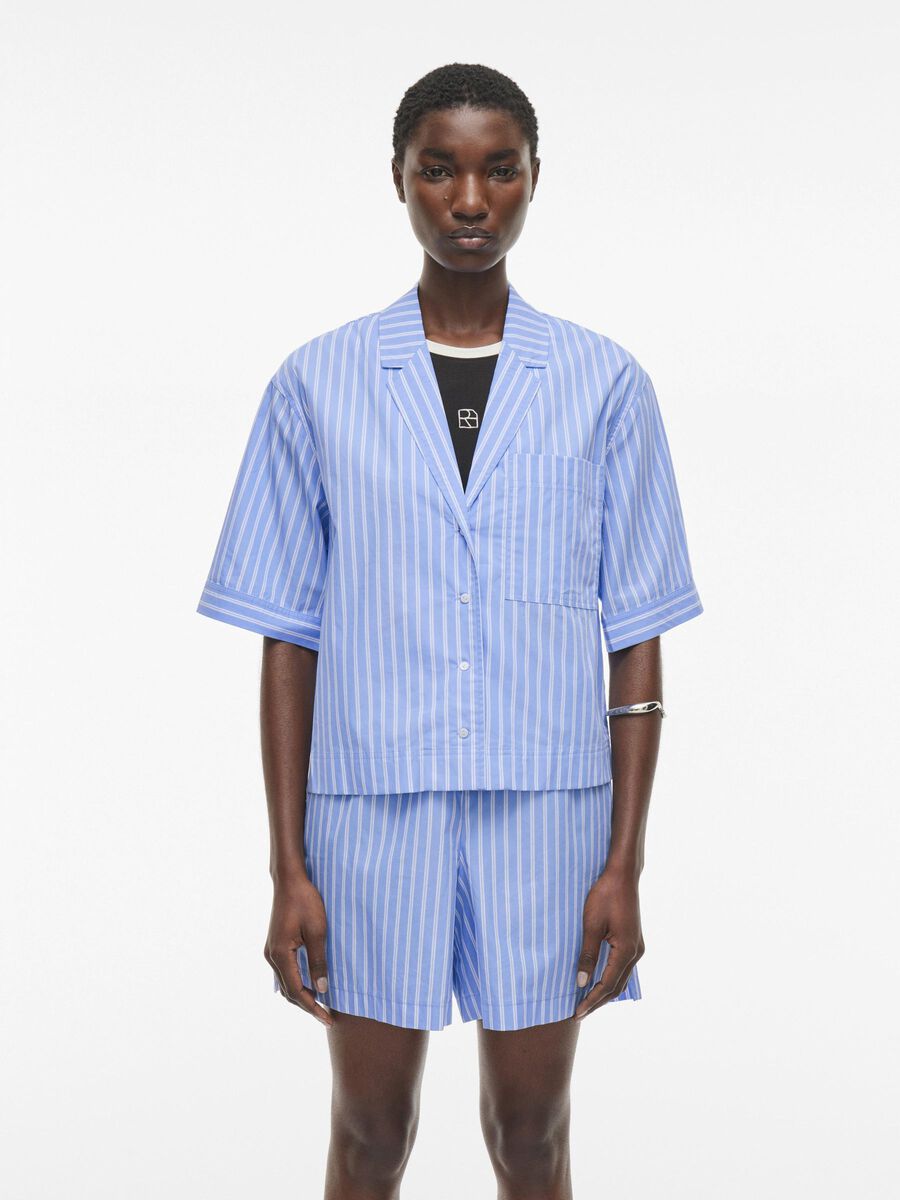 VILA SHORT SLEEVED SHIRT, Little Boy Blue, highres - 14106032_LittleBoyBlue_1176931_003.jpg