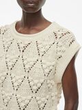 VILA SHORT SLEEVED KNITTED TOP, Birch, highres - 14105802_Birch_006.jpg