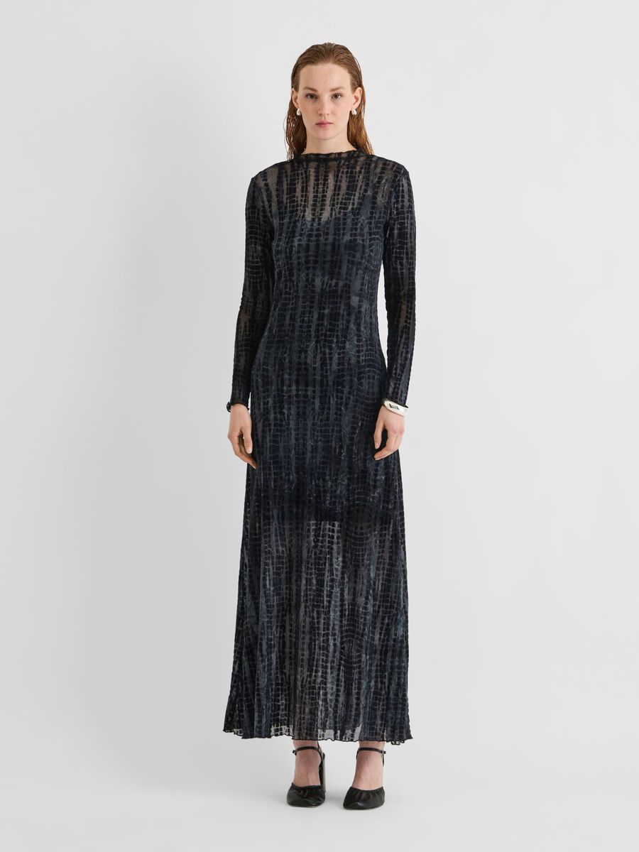 Product tile image LONG SLEEVED MAXI DRESS, Meteorite 14118260_Meteorite