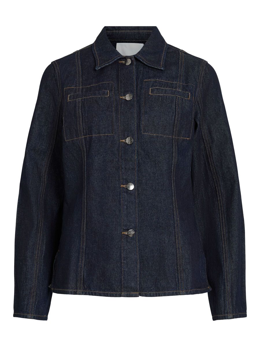Carousel image - COTTON DENIM SHIRT, Dark Blue Denim | 1