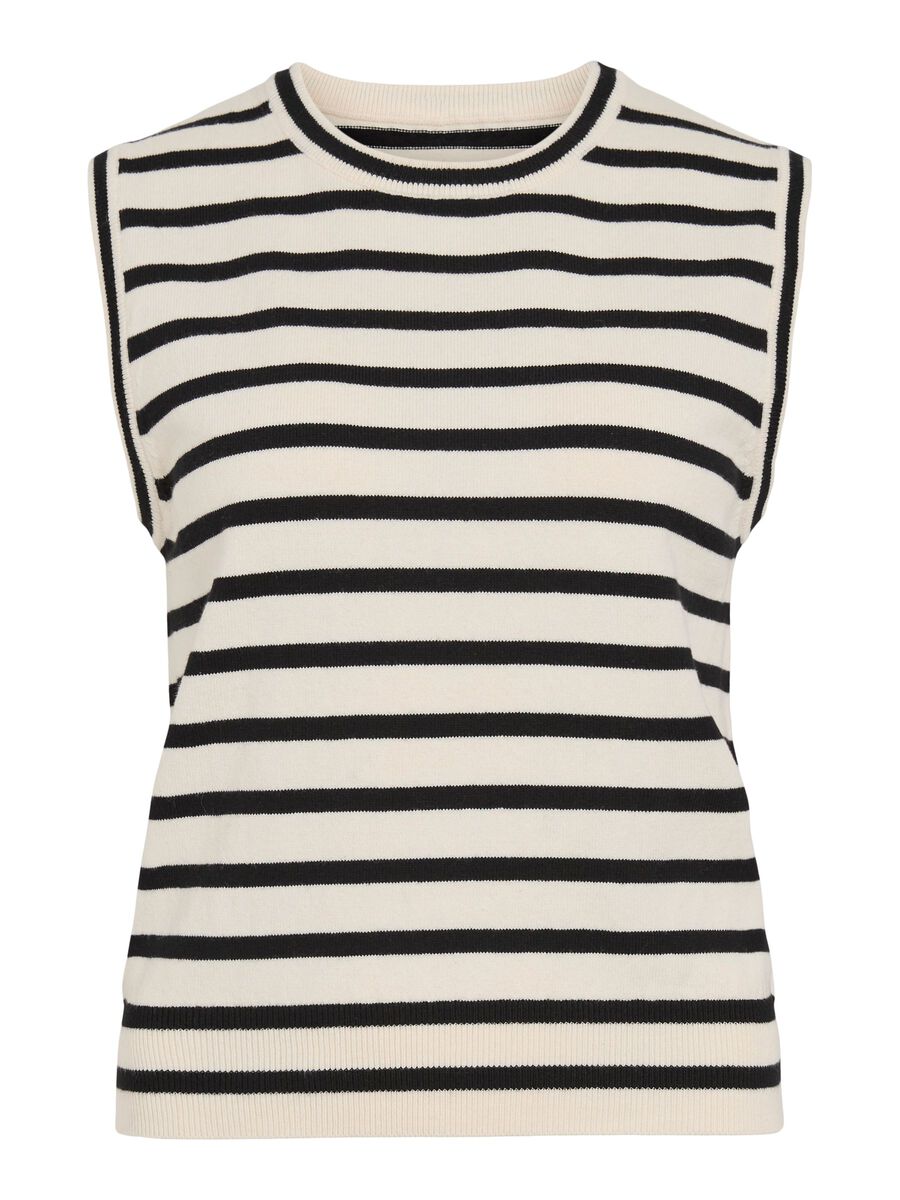 Product tile image - SLEEVELESS KNITTED TOP, Birch | 14117017_Birch_1280446