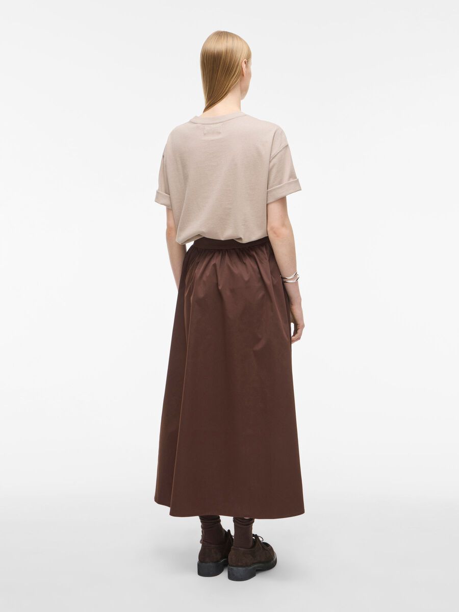 Carousel image - HIGH WAIST MAXI SKIRT, Chicory Coffee | 2