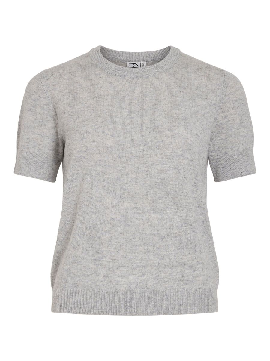 Product tile image - WOOL BLEND KNITTED TOP, Light Grey Melange | 14108560_LightGreyMelange
