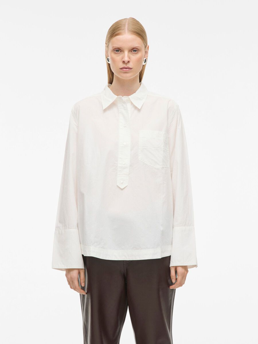 Product tile image - LONG SLEEVED SHIRT, Cloud Dancer | 14110099_CloudDancer