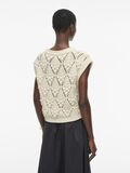 VILA SHORT SLEEVED KNITTED TOP, Birch, highres - 14105802_Birch_004.jpg