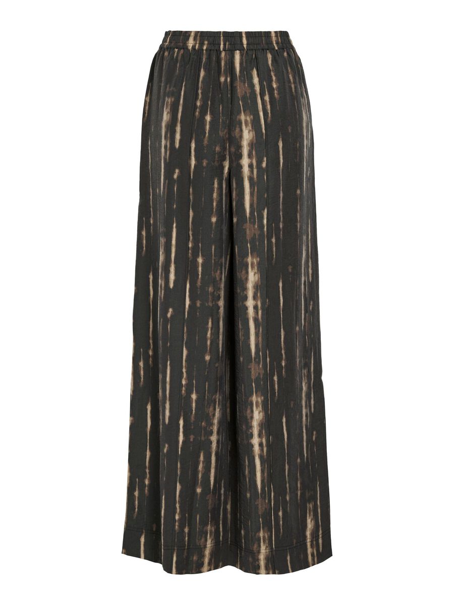 VILA HIGH-WAIST WIDE-LEG TROUSERS, Meteorite, highres - 14109367_Meteorite_1207598_002.jpg