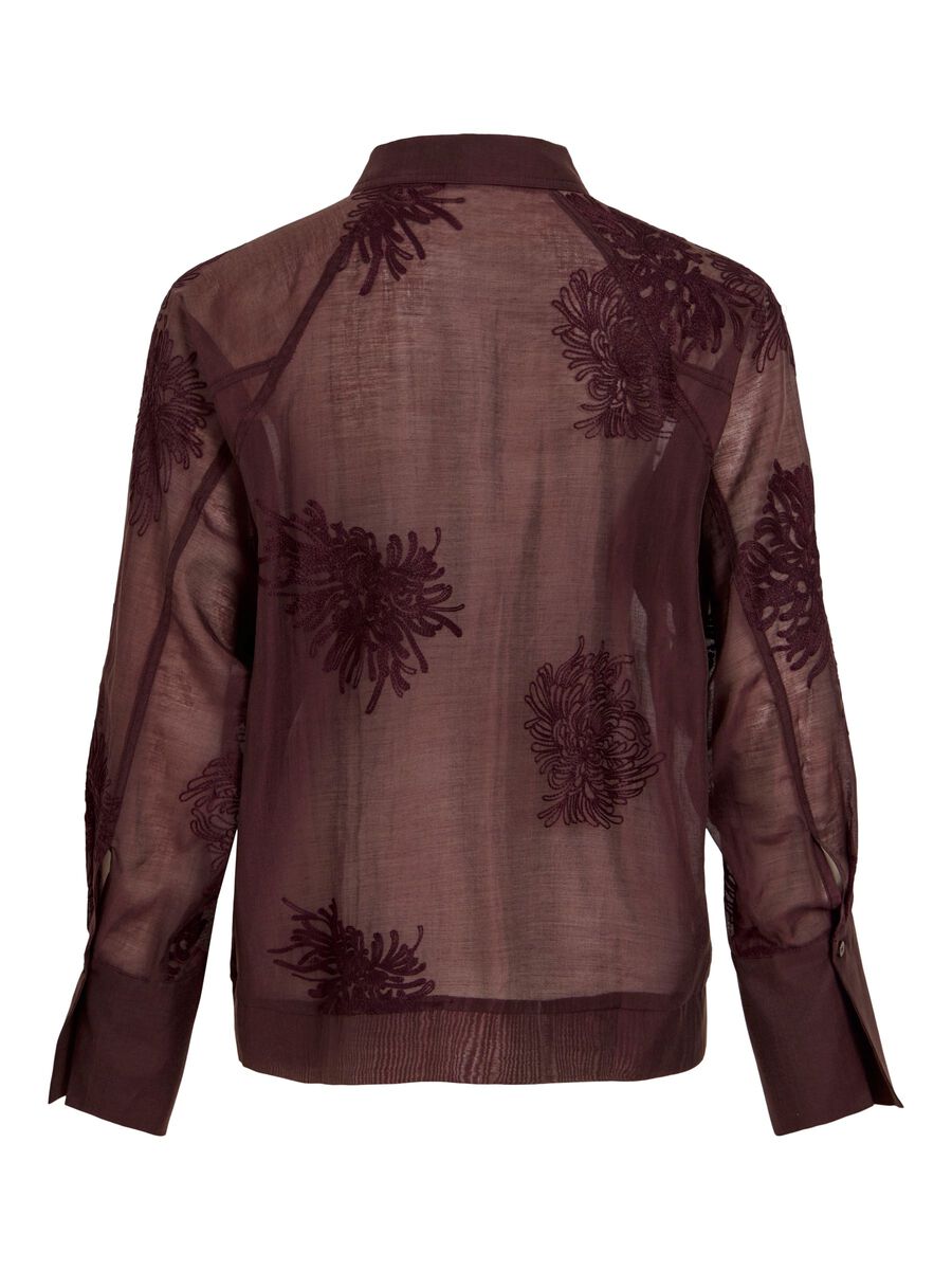 Carousel image - LONG SLEEVED SHIRT, Bitter Chocolate | 2