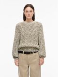 Product image thumbnail - ROUND NECK KNITTED PULLOVER, Birch | 1