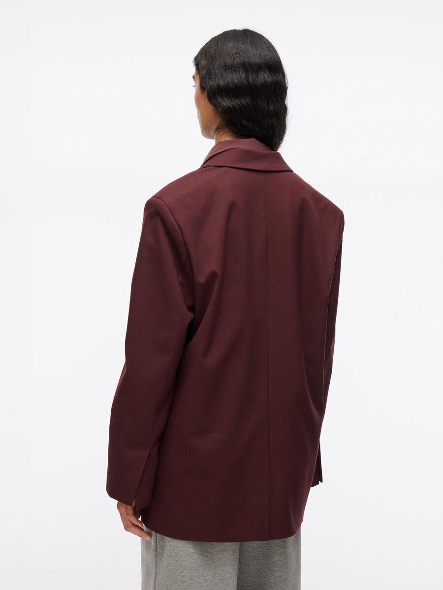 VILA OVERSIZED BLAZER, Decadent Chocolate, highres - 14107745_DecadentChocolate_004.jpg