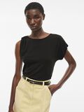 VILA ROUND NECK SHORT SLEEVED TOP, Meteorite, highres - 14105894_Meteorite_007.jpg