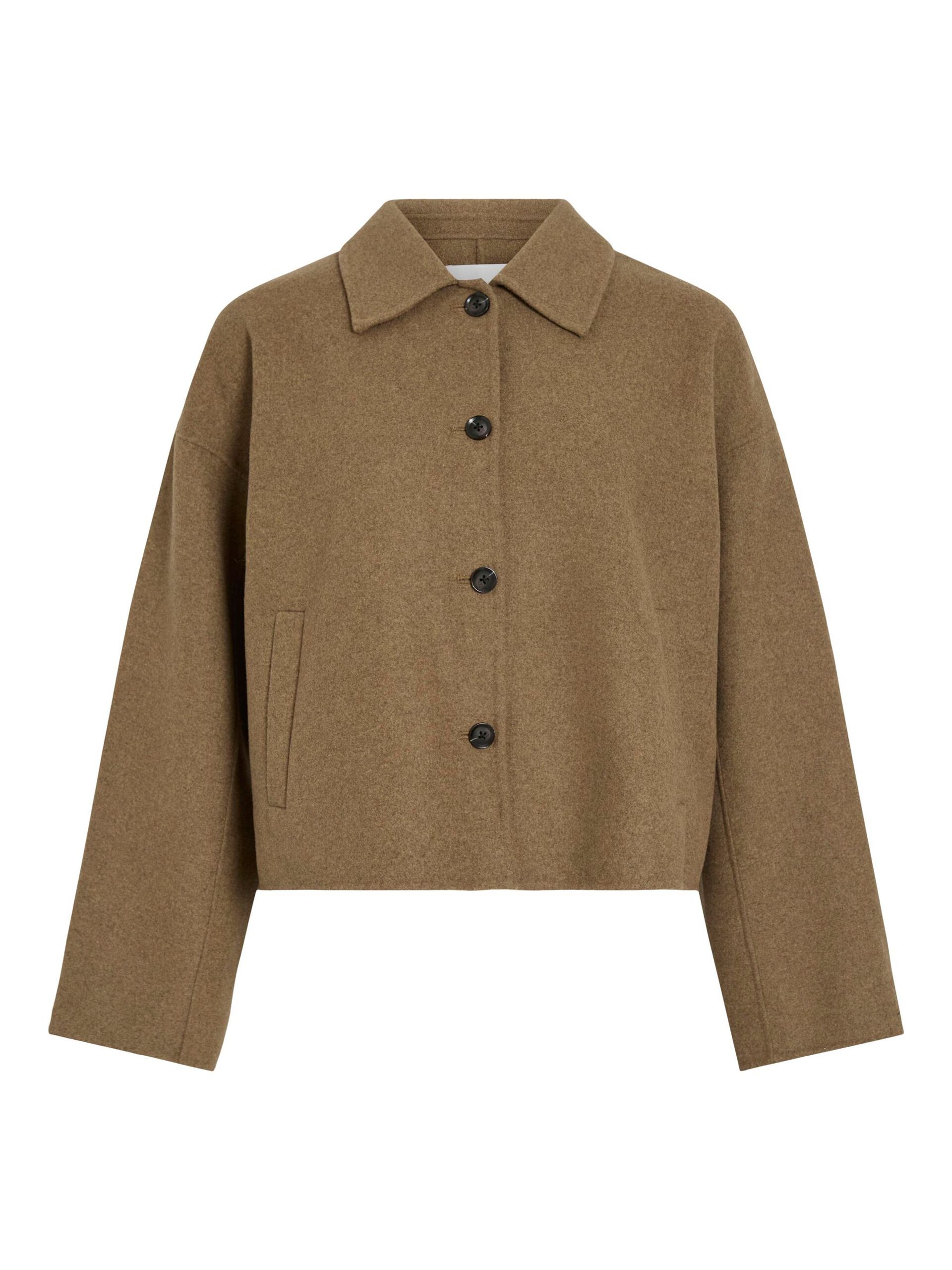 Carousel image - WOOL BLEND JACKET, Petrified Oak | 5