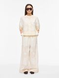 Product image thumbnail - HIGH WAIST WIDE-LEG TROUSERS, Birch | 4