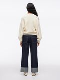 Product image thumbnail - MID-WAIST STRAIGHT FIT JEANS, Dark Medium Blue Denim | 2