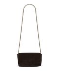 Product image thumbnail - SUEDE CLUTCH, Chicory Coffee | 4