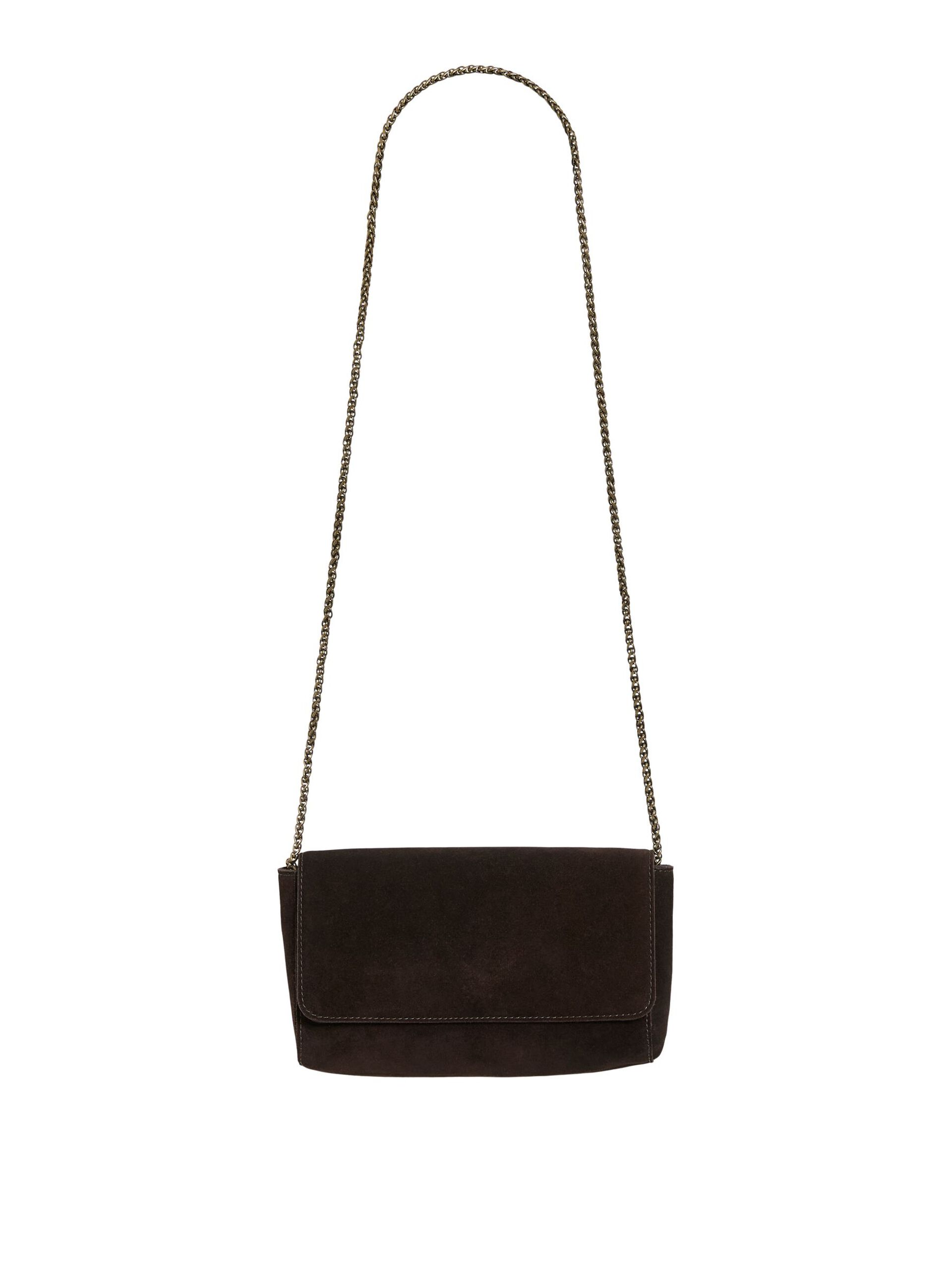 Carousel image - SUEDE CLUTCH, Chicory Coffee | 4