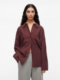 VILA OVERSIZED LONG SLEEVED SHIRT, Decadent Chocolate, highres - 14107846_DecadentChocolate_003.jpg