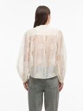 Product image thumbnail - SPLIT NECK LONG SLEEVED SHIRT, Cloud Dancer | 2