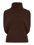 Product image thumbnail - WOOL BLEND KNITTED VEST, Chicory Coffee | 5