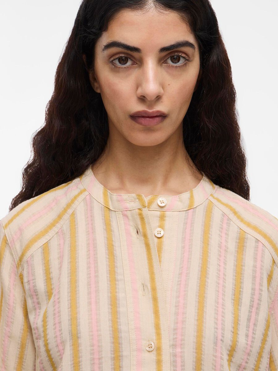 Carousel image - STRIPED LONG SLEEVED SHIRT, Birch | 3