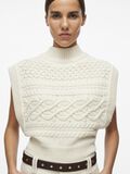 VILA HIGH NECK KNITTED VEST, Birch, highres - 14100998_Birch_007.jpg
