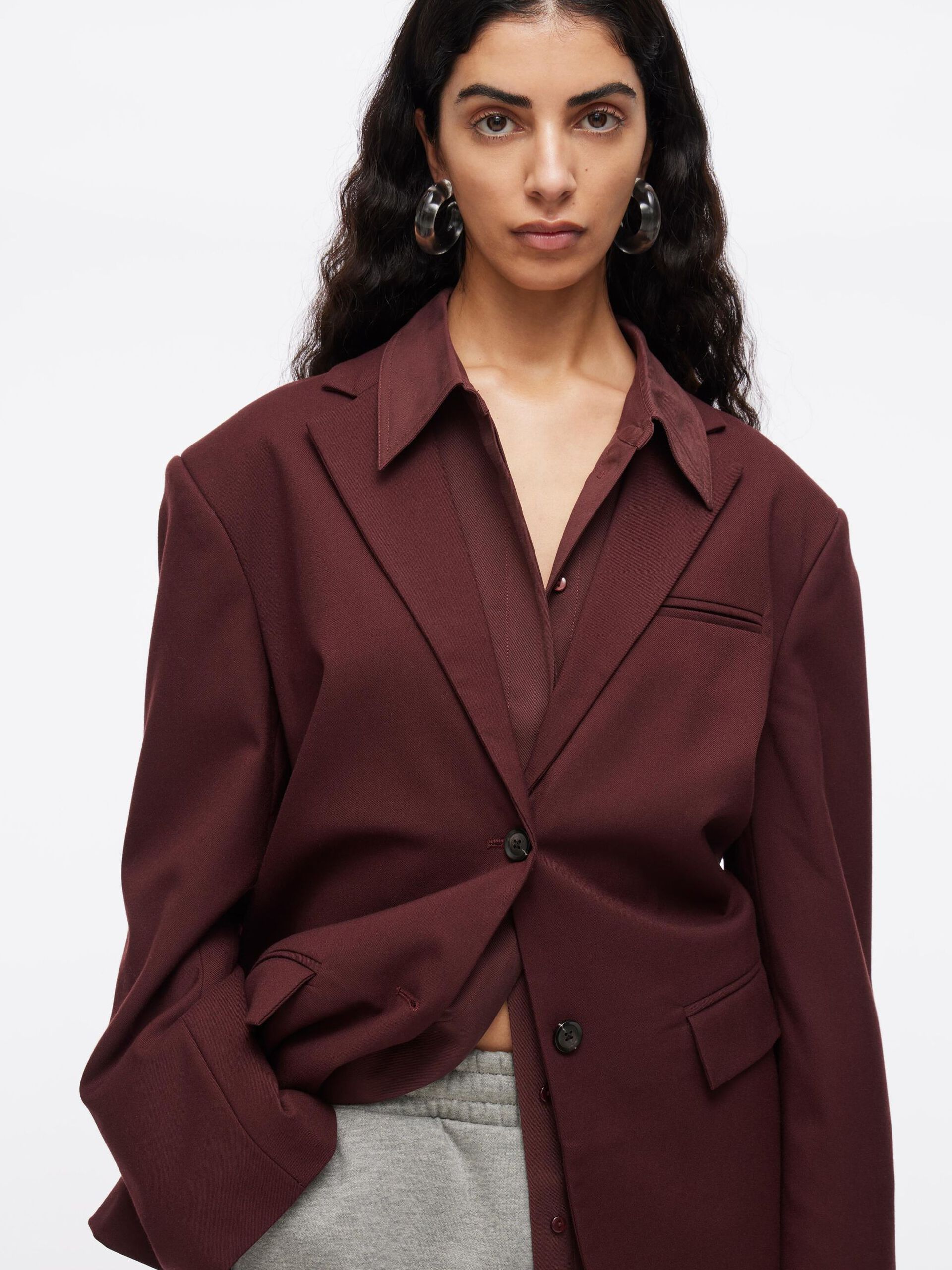 Carousel image - OVERSIZED BLAZER, Decadent Chocolate | 5