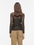 Product image thumbnail - MESH LONG SLEEVED TOP, Dull Gold | 2