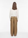 Product image thumbnail - MID-WAIST WIDE-LEG TROUSERS, Petrified Oak | 2
