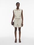 VILA SLEEVELESS DENIM SHIRT, Birch, highres - 14105743_Birch_005.jpg