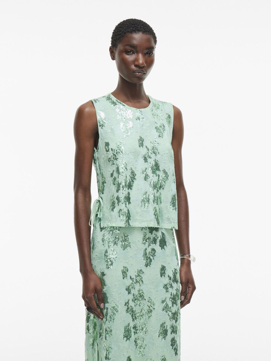 VILA SEQUIN SLEEVELESS TOP, Hemlock, highres - 14105731_Hemlock_003.jpg