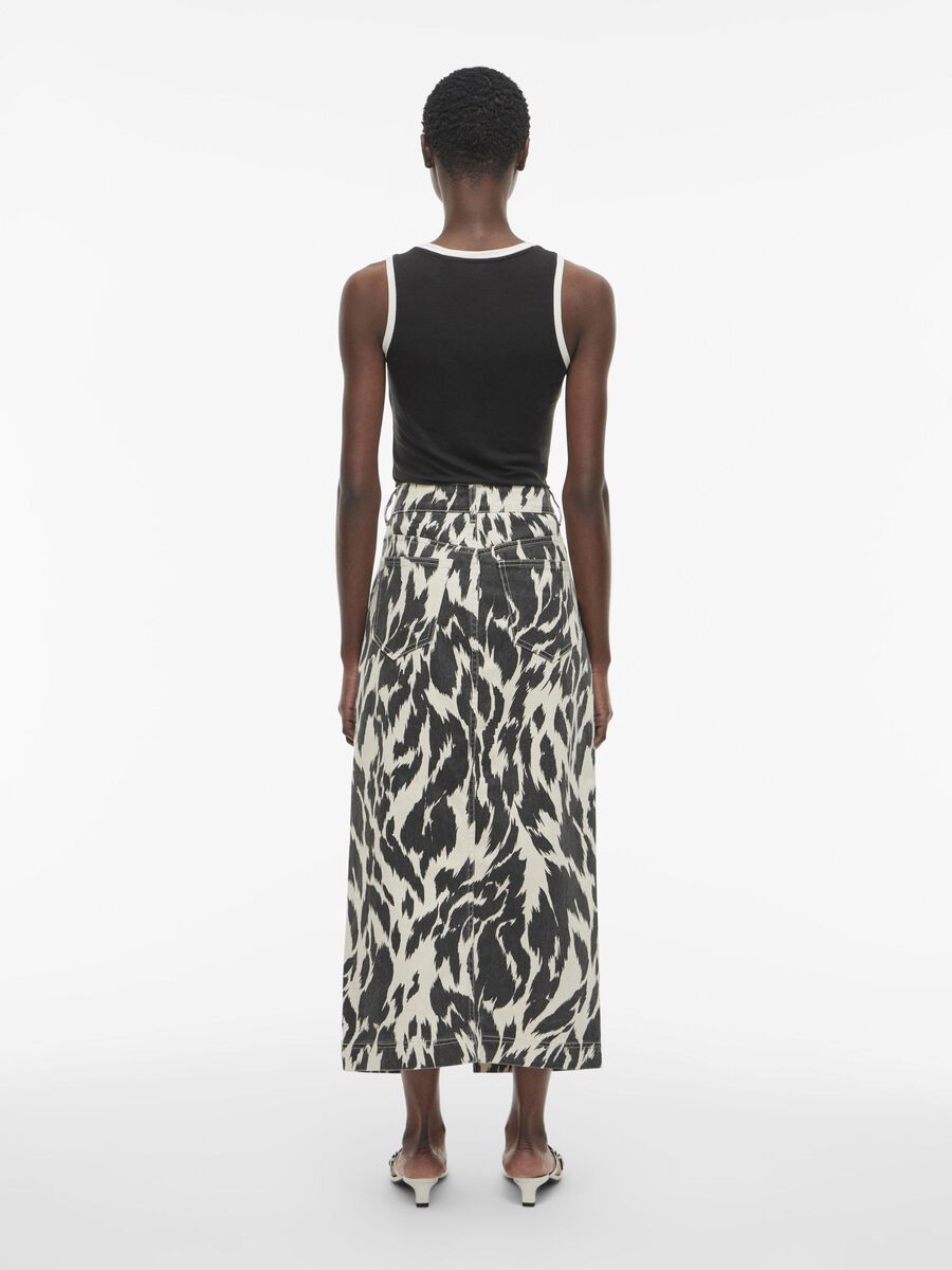 VILA MIDI DENIM SKIRT, Birch, highres - 14105796_Birch_004.jpg