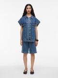 VILA OVERSIZED DENIM VEST, Dark Medium Blue Denim, highres - 14107739_DarkMediumBlueDenim_005.jpg