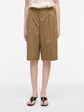 Product image thumbnail - MID-WAIST BERMUDA SHORTS, Petrified Oak | 1