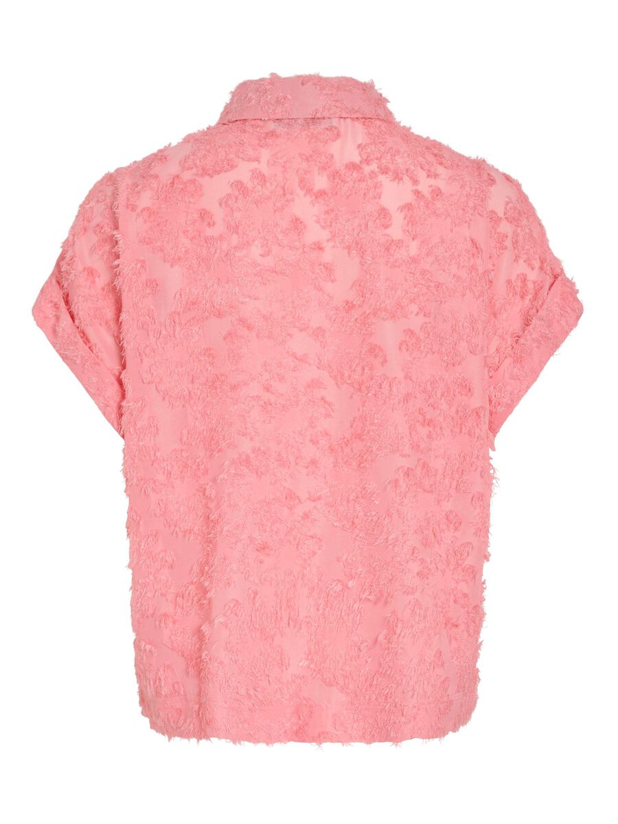 VILA SHORT SLEEVED SHIRT, Peach Blossom, highres - 14108772_PeachBlossom_002.jpg