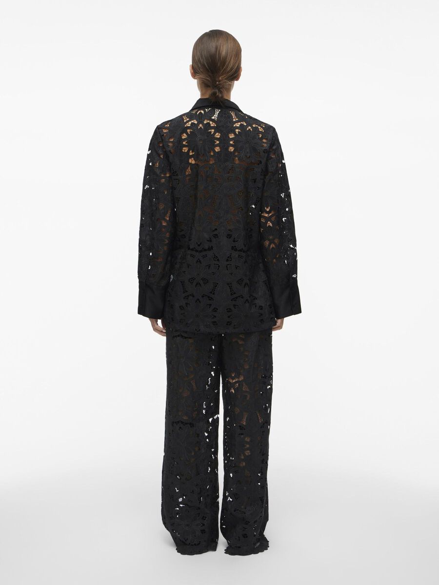 VILA LACE HIGH WAISTED TROUSERS, Meteorite, highres - 14103497_Meteorite_004.jpg
