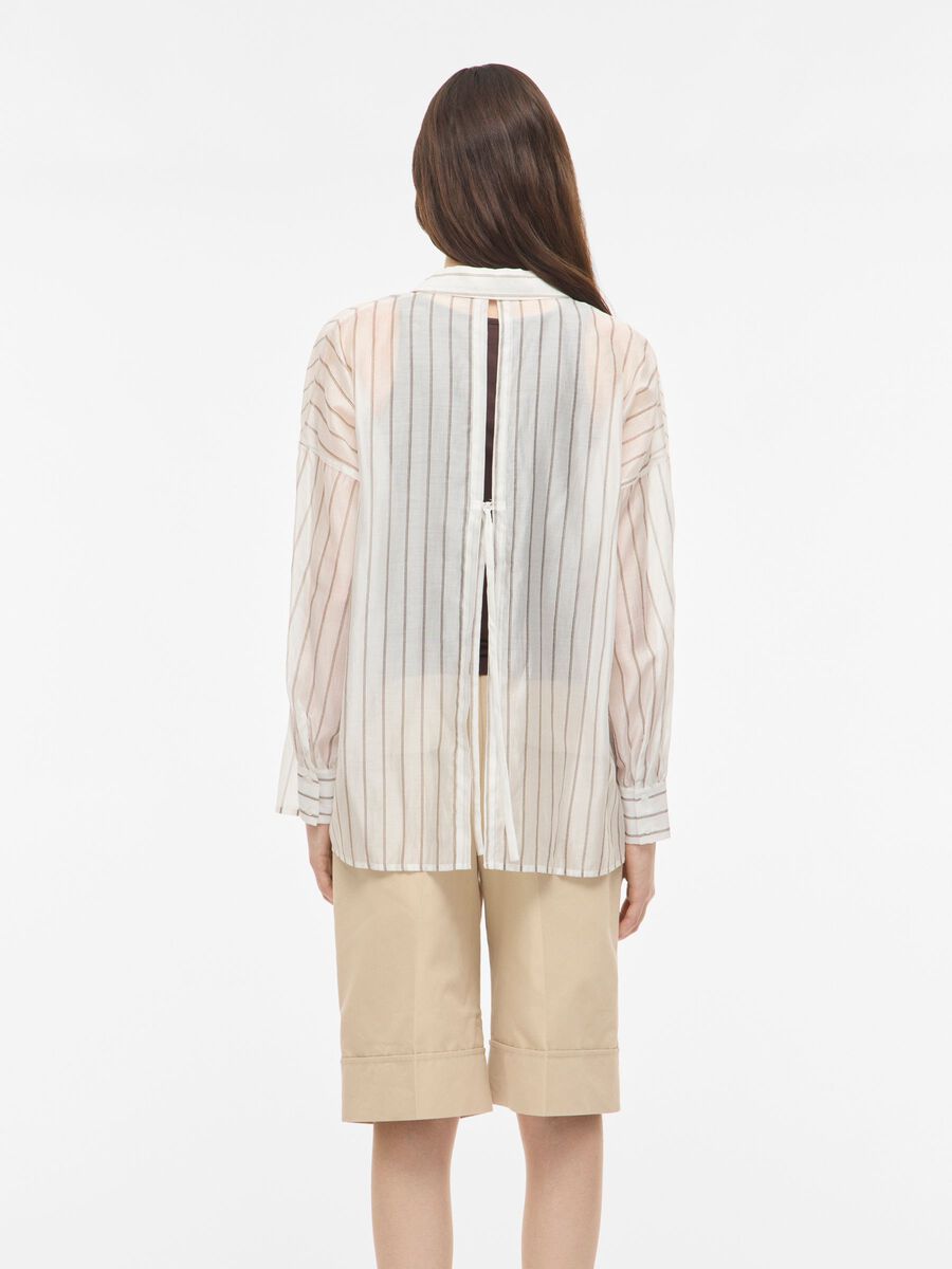 Carousel image - STRIPED SHIRT, Cloud Dancer | 2