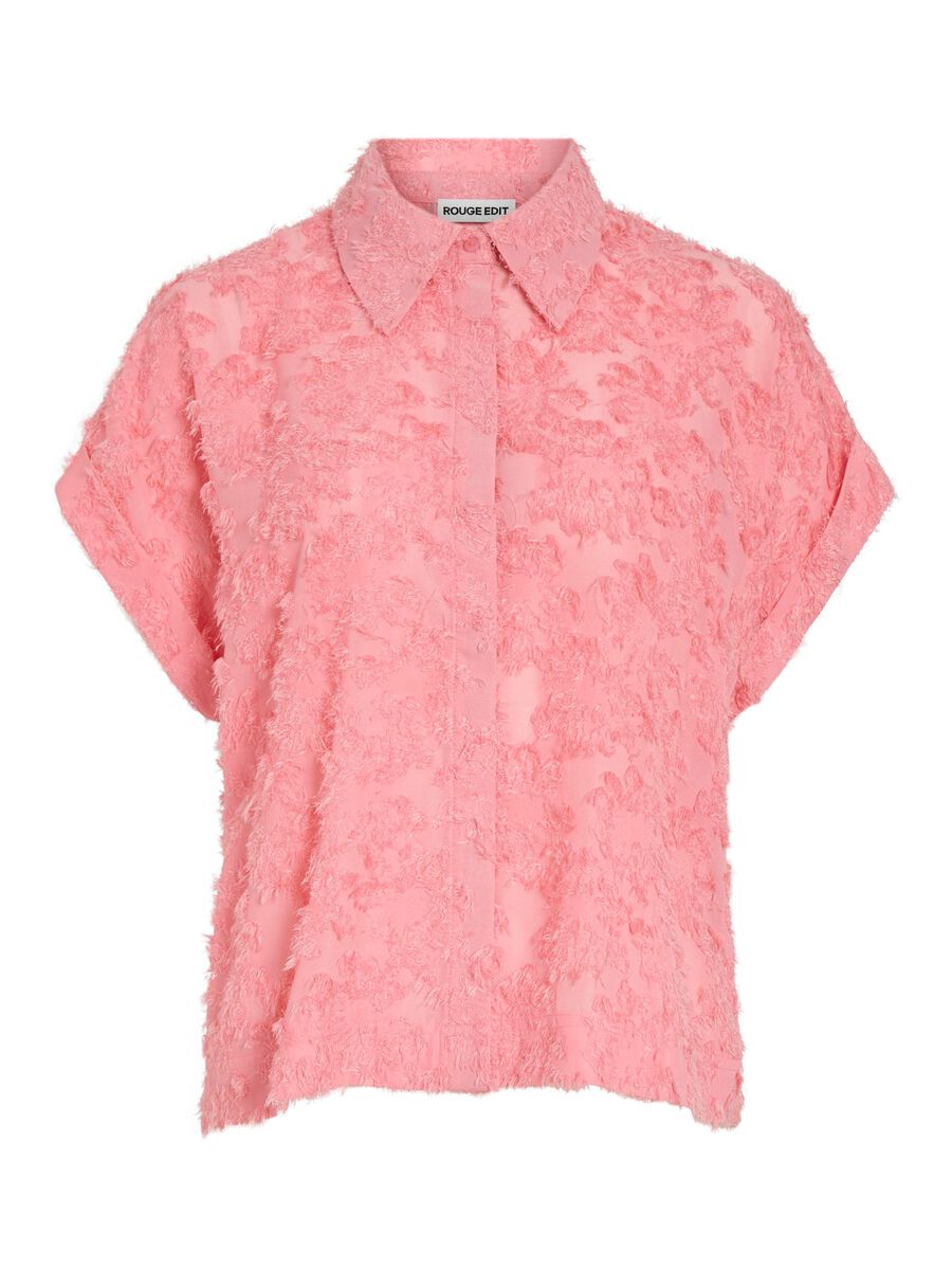 VILA SHORT SLEEVED SHIRT, Peach Blossom, highres - 14108772_PeachBlossom_001.jpg