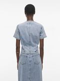 VILA DENIM SHORT SLEEVED TOP, Light Blue Denim, highres - 14105765_LightBlueDenim_004.jpg